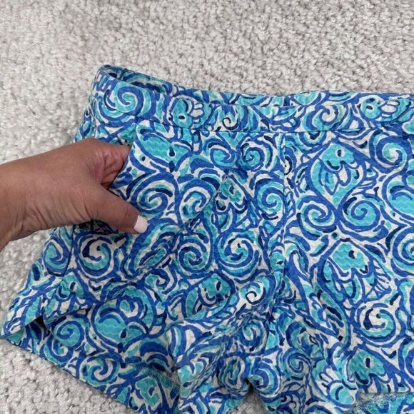 Lilly Pulitzer Adie Short Chasing Tail Blue - Picture 9 of 11